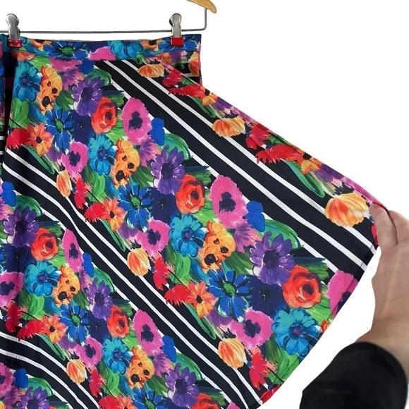 YUMI KIM Floral Multicolor Midi Skirt SK-360 - Picture 7 of 13